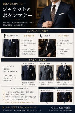 「ジャケットのボタンマナー」