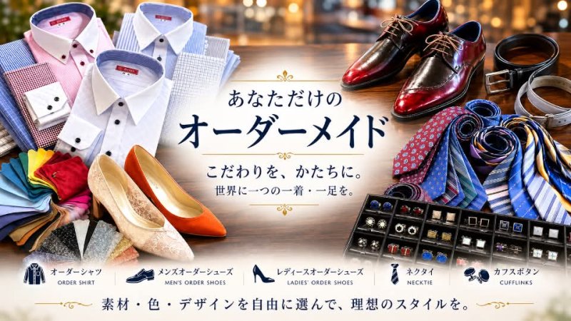 スーツだけでは、完成しない。