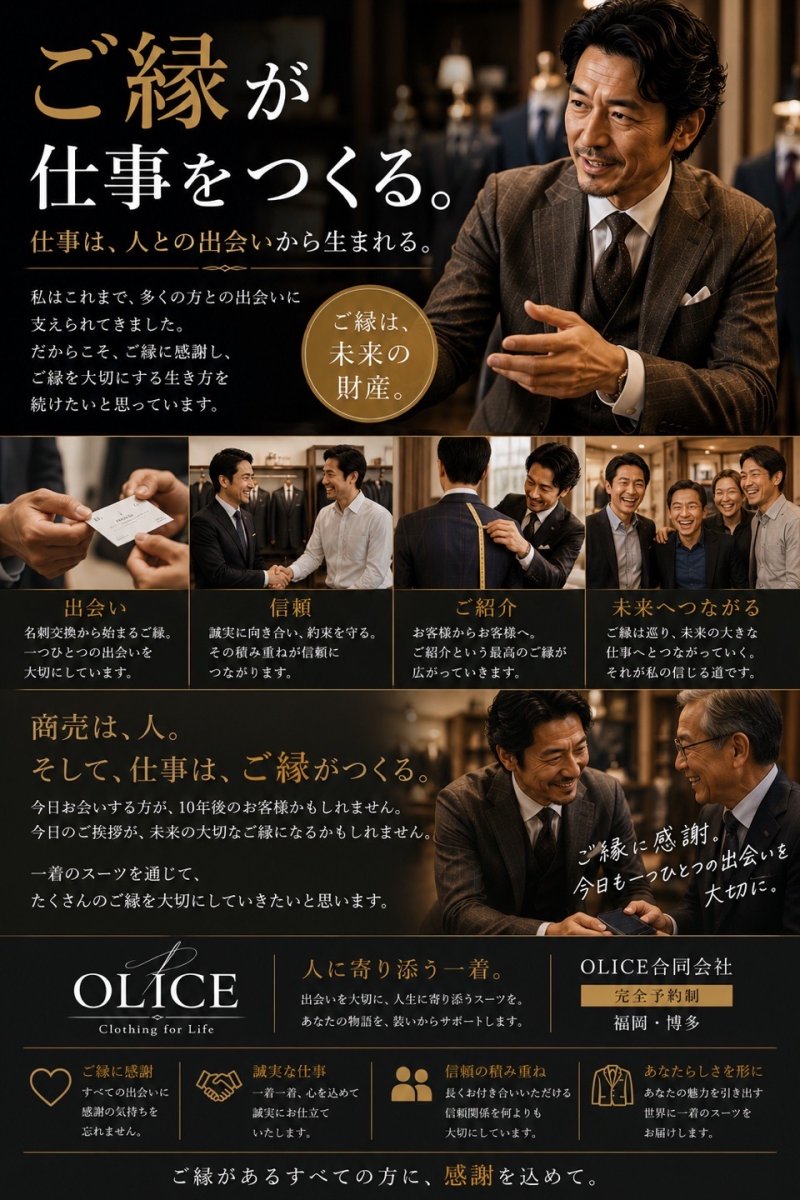「ご縁が仕事をつくる。」