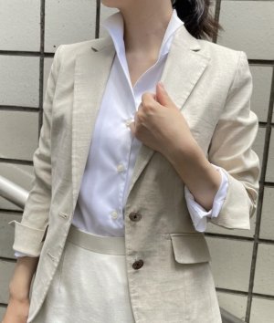 レディース　リネン　ジャケット