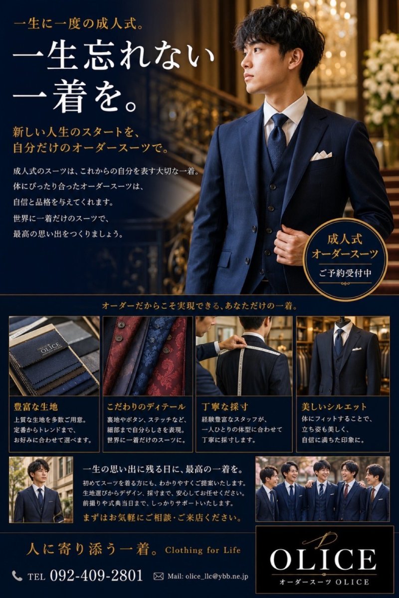 「成人式スーツ」